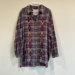 Johnny Was Button Up